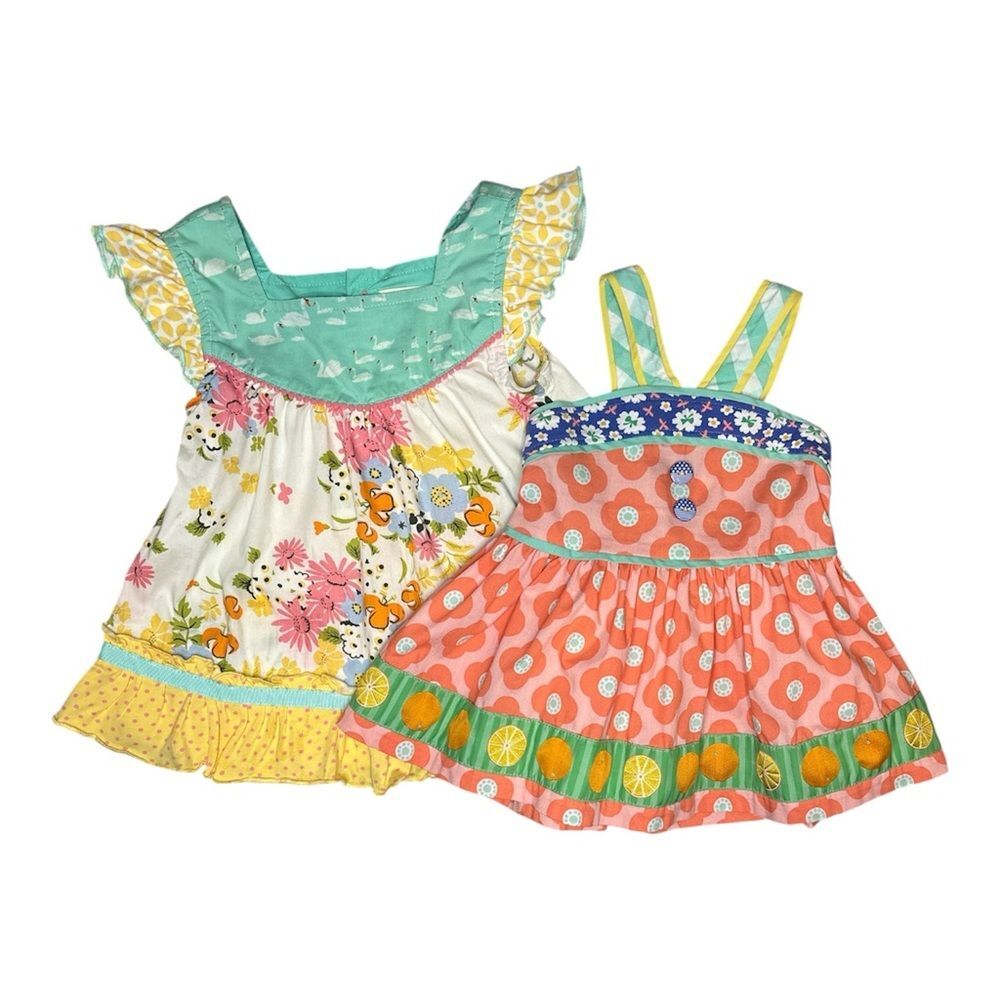 Colorful Floral and Geometric Print Dresses